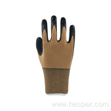 Hespax Latex Palm Coated Gardening Tool Industrial Gloves